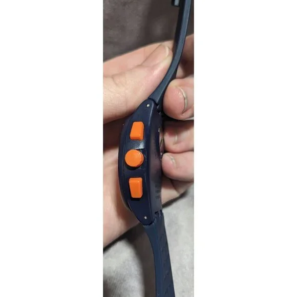 Navy And Orange Swatch Watch - Picture 2 of 5